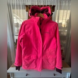 Ladies RARE DSG blaze pink Kylie hunting 2 pc Parka system size large NWOT